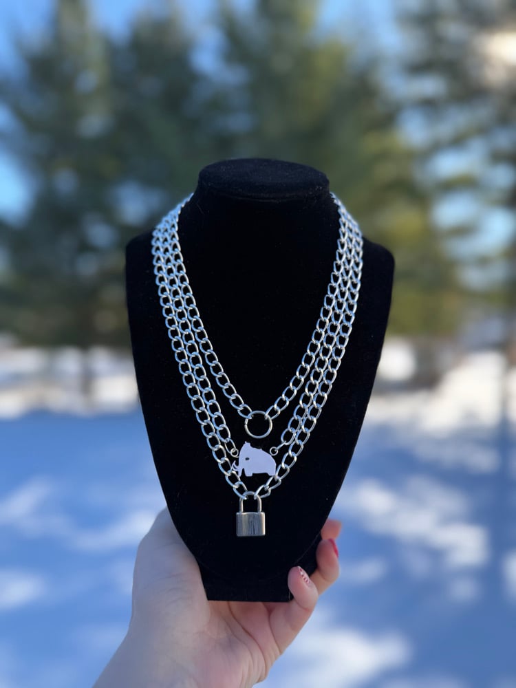 Image of Customizeable Triple Chain EDM Artist Necklace