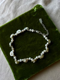 Image 1 of abalone button anklet