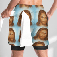 Image 4 of Christ Running Shorts