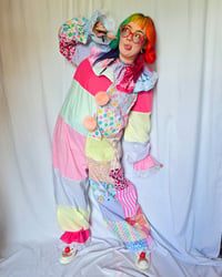 Image 1 of Pastel Patchwork clownsuit "XS"