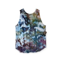 Image 1 of 3XL Luxe Knit Tank in Earthy Watercolor Ice Dye