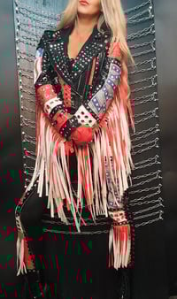 Image 7 of KISS LOVE IT LOUD FRINGE JACKET 