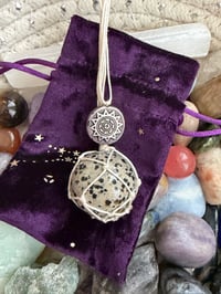 Image 2 of Dalmatian Sun Car Mirror Hanging 