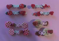 Image 1 of ✧.*Button hair clippies 