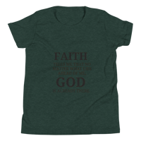 Image 17 of Unisex Youth Short Sleeve T-Shirt (Faith over fear)