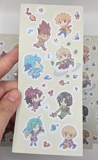 Image 1 of Spot Holo Sticker Sheet - Golden Sun