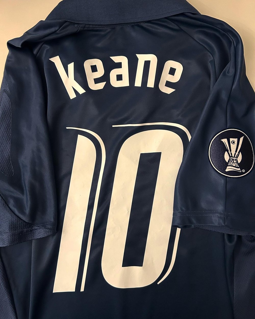 Image of Tottenham “KEANE 10” 125 Years Anni 2007/08 Away Shirt + UEL patch (L)