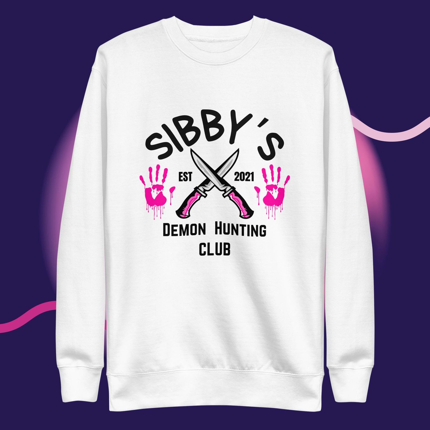 Image of Sibby's demon hunting club Unisex Premium Sweatshirt