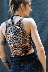 Image 1 of YARA Top, leopard velour 