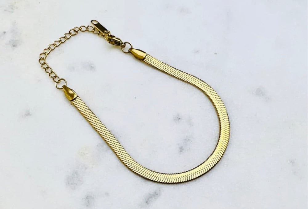 Image of Herringbone Snake Bracelet 