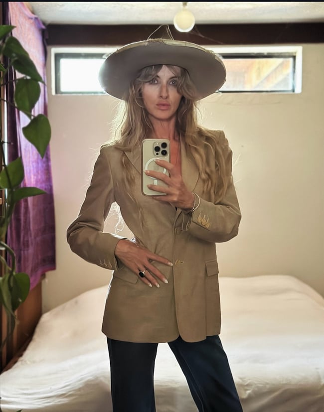 90s Versace linen blazer jacket