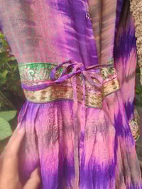 Image 11 of Mykonos Glitter wrap dress Maxi/ Kaftan pink 8-12uk