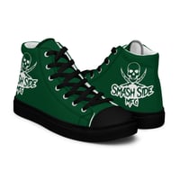 Image 1 of  Forest Green Black Flag High Tops