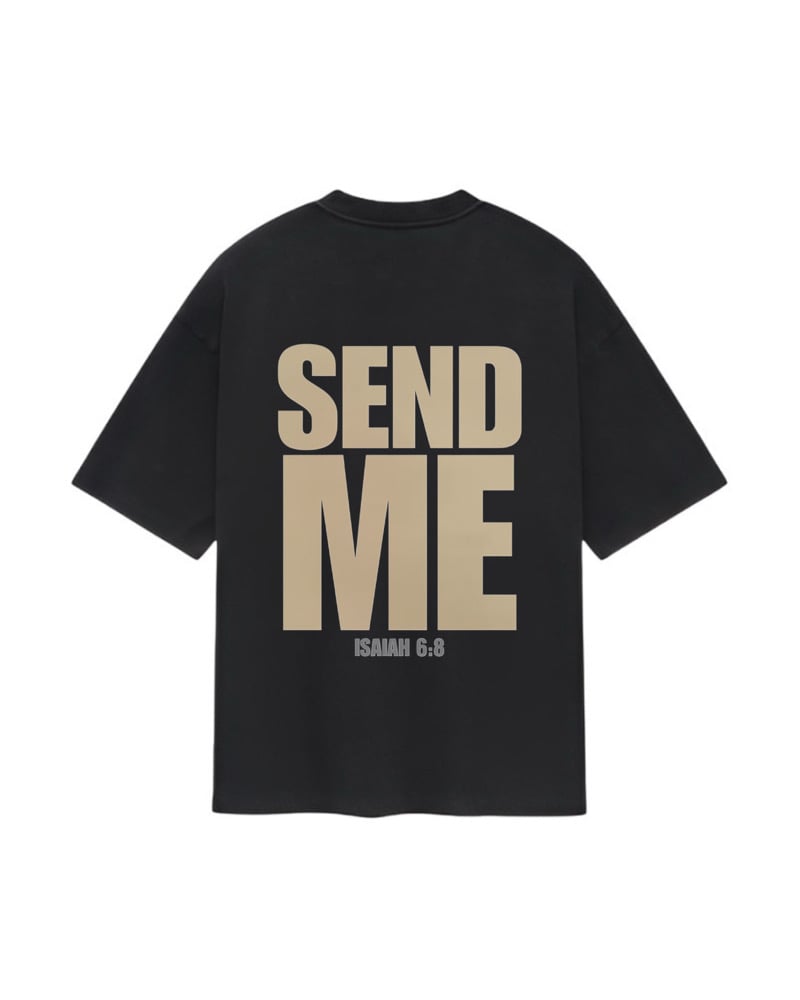 Image of Send me tee(black/khaki)