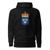 Image 1 of Basic Tre Kronor Unisex Hoodie Clean Back