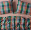 Kip & Co Skyline Tartan Linen pillowcases