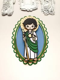 Image 6 of Baby Virgen, St Jude and Sacred Heart Bundle - Communion/ Baptism Collection