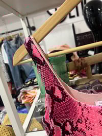 Image 3 of fashion nova pink snakeskin dress 