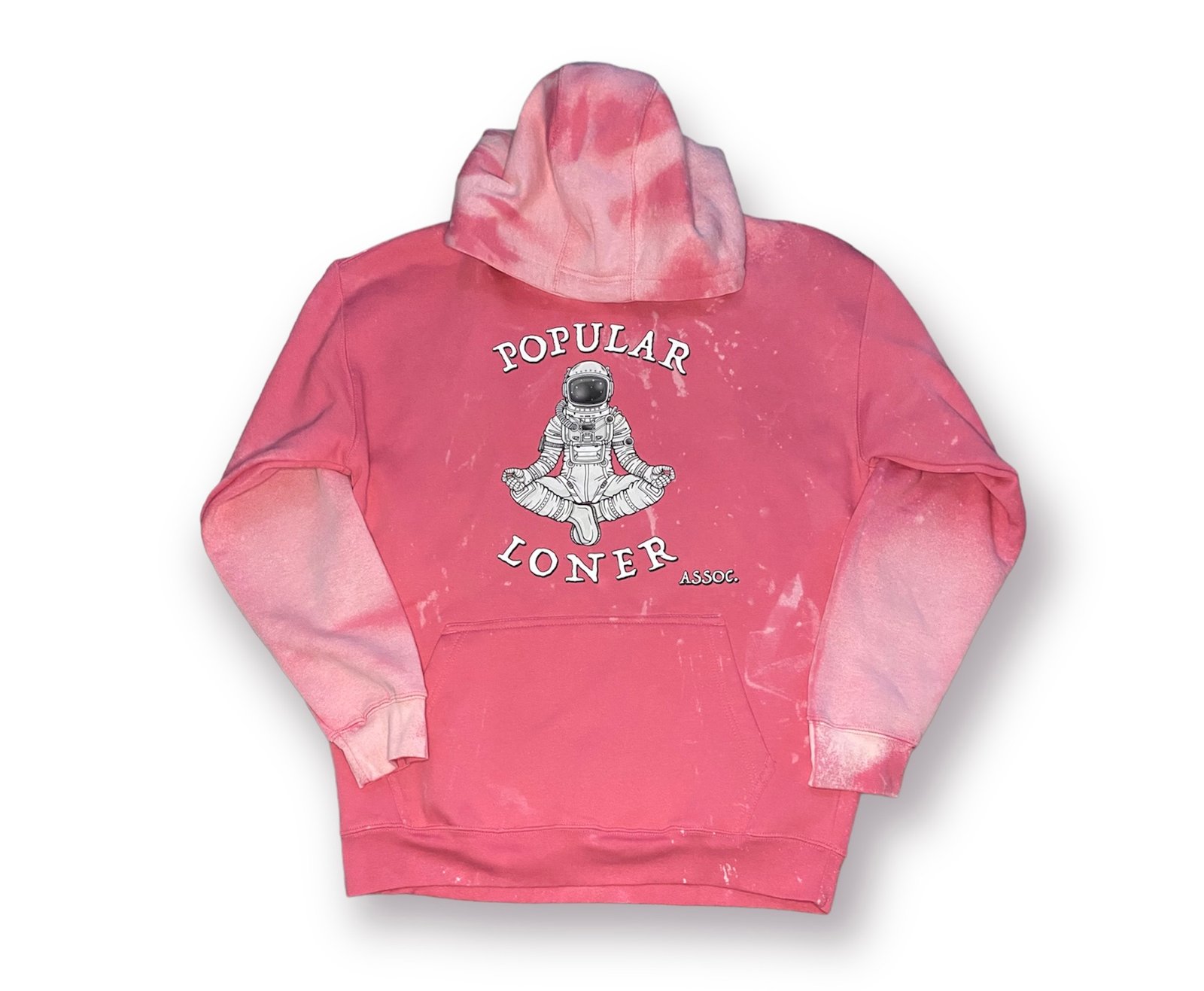 Bleached hoodie Popular Loner Association