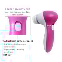 Image 10 of Electric Facial Cleaner 5 IN 1 Face Cleansing Brush Wash Machine Spa Skin Care Massager Blackhead Cl