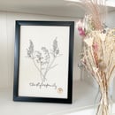 Image 1 of Birth Flower Portrait