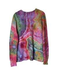 Image 7 of M Ladies Textured Sweater in Euphoria Geode Ice Dye