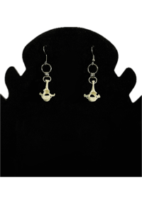 Image 1 of Vertebrae Short Dangle Earrings
