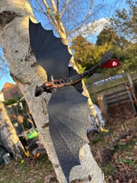 Image 3 of XL Night Dragon Wall Flyer Sculpture