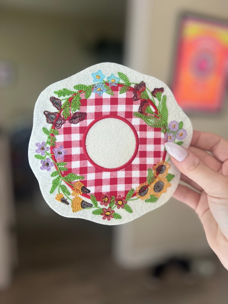 Image of Donut Patch Red