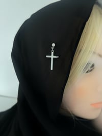 Image 1 of Holy Cross Veil (Silver Black)