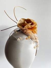 Image 3 of Small cream straw button 