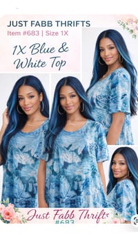 Image 3 of New XXL Bedazzeled Flare Sleeve Top #683*8