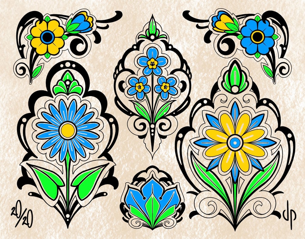 American traditional flowers 