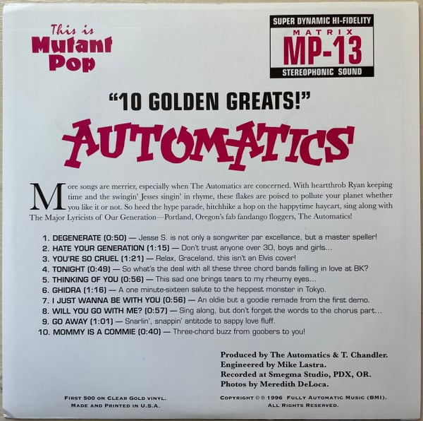 Automatics – 10 Golden Greats! 7”