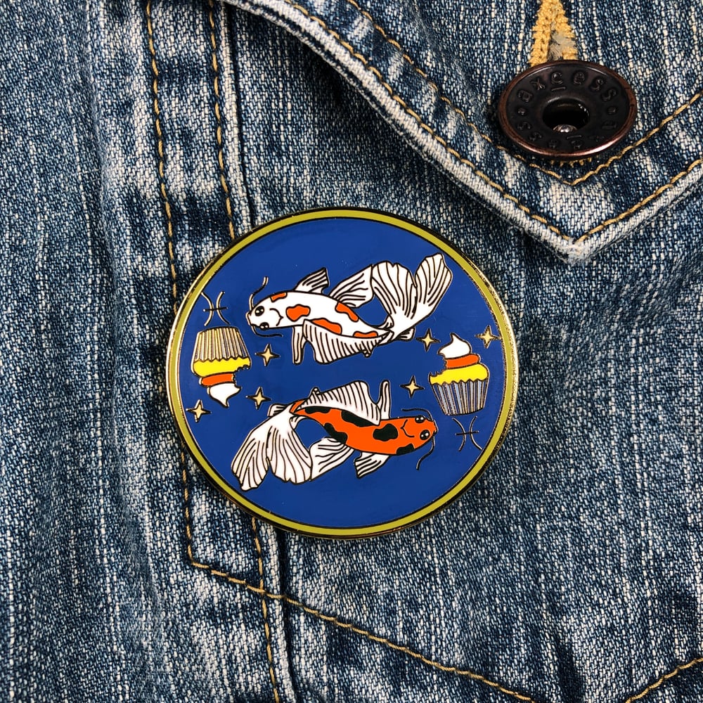 Image of Pisces Cupcake Pin