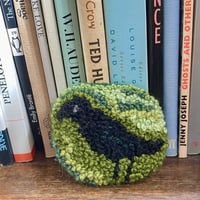 Image 2 of Crow in spring - brooch