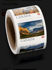 100-Pack Domestic Mail Stamp Coil