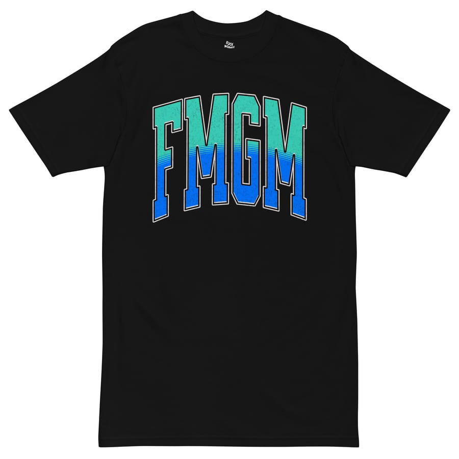 Image of TEAL BLUE ARCH LOGO TEE