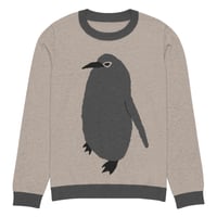 Image 3 of Giant Baby Penguin Knitted crew neck sweater