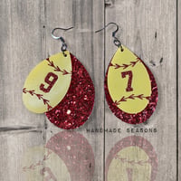 Image 1 of Softball Earrings