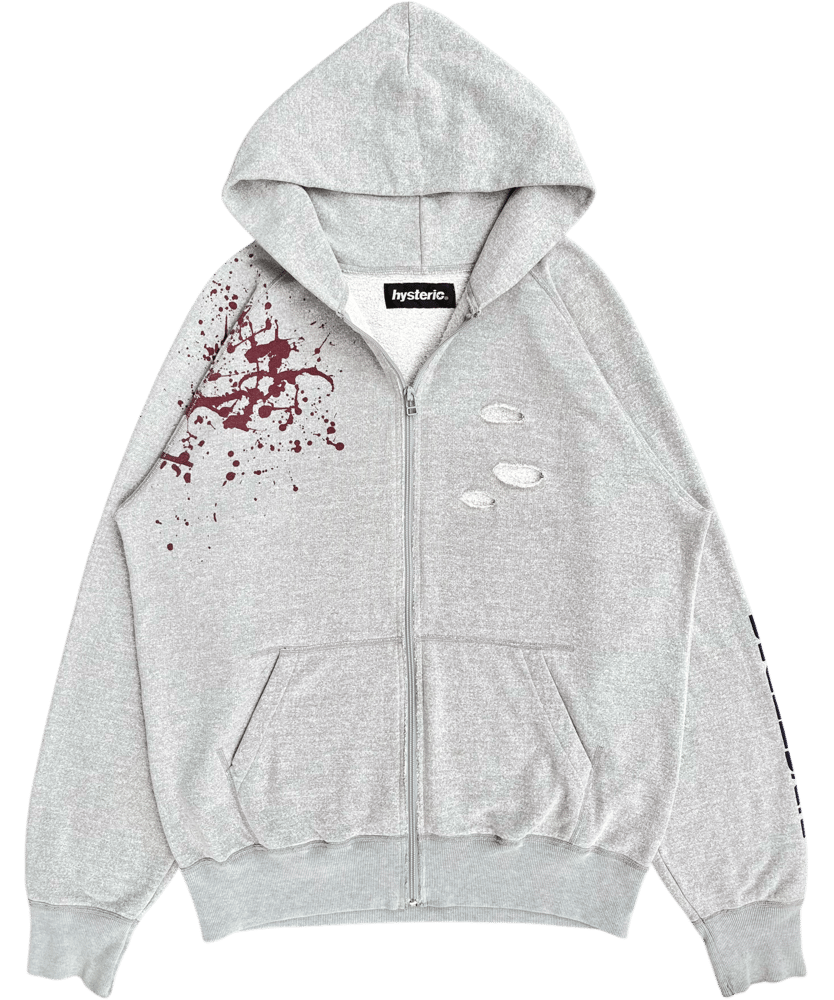 【90's HYSTERIC GLAMOUR】Hoodie sizeM相当 Vintage Hysteric Glamour Hoodie Full Zip Sweatshirt Big Logo