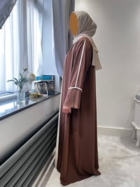 Image 3 of Maryam two piece abaya set - brown
