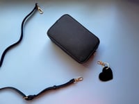 Image 6 of BOX BAG with heart fob  