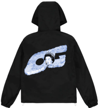 Image 1 of LIZZY ICE BLUE- BLACK WINDBREAKER