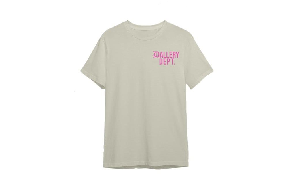 Image of DALLERY DEPT TEE (NATURAL/PINK