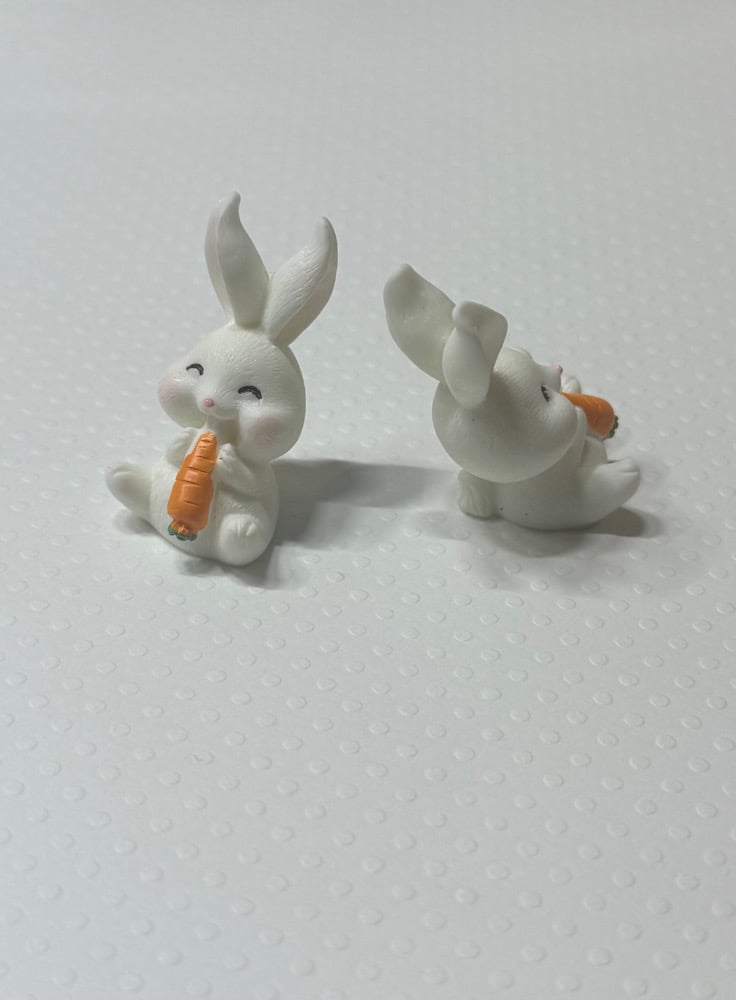 Image of 1pc 3D Bunny Cabochon w/Carrot
