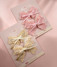 Image 1 of Spring Collection - Gingham Pigtail Sets