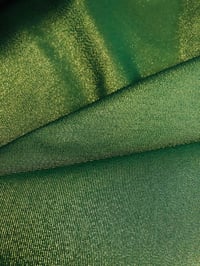 Image 1 of Loneta Lurex Verde con hilos Dorados - 12€/m