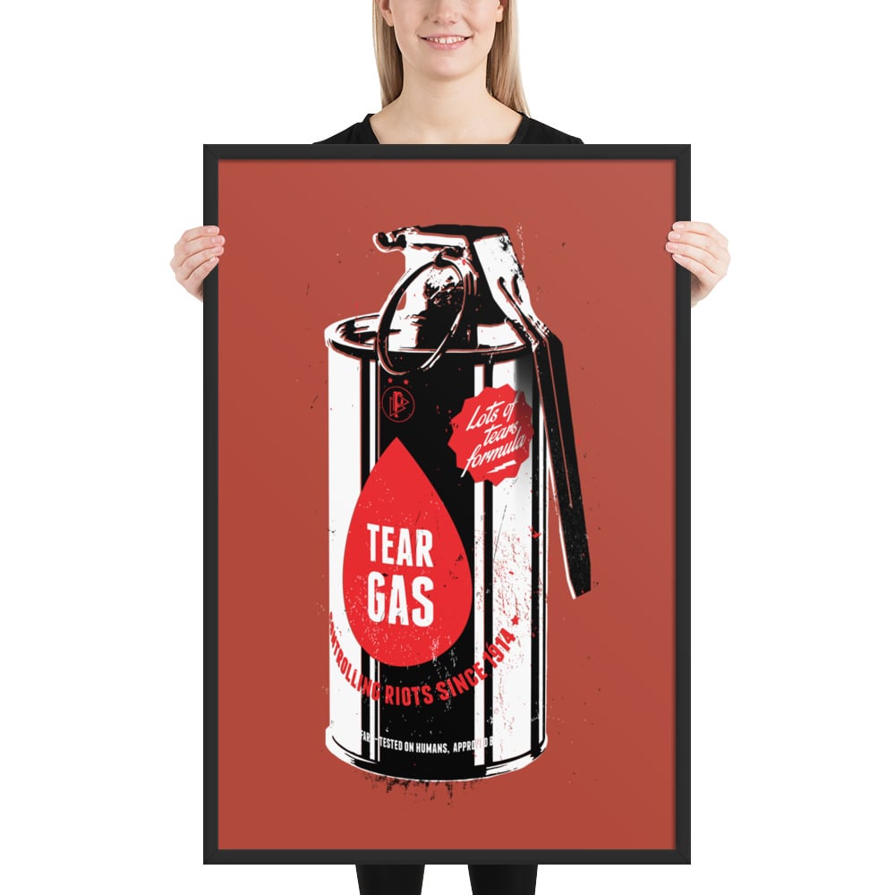 Image of Tear Gas, Framed poster