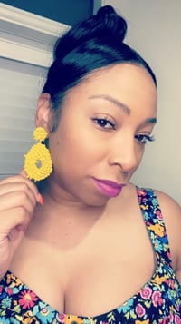 Image 1 of Beaded island vibes earrings 